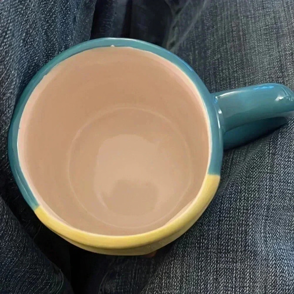 Vintage Owl Hand Painted Coffee Tea Soup Hot Chocolate Mug Green - Picture 7 of 8